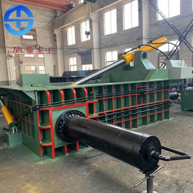 500*500mm Cuboid Bale Size Turn Over Bale Out Metal Baler Machine